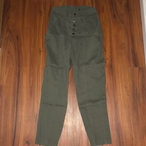 SOLD! olive colored high waisted pants